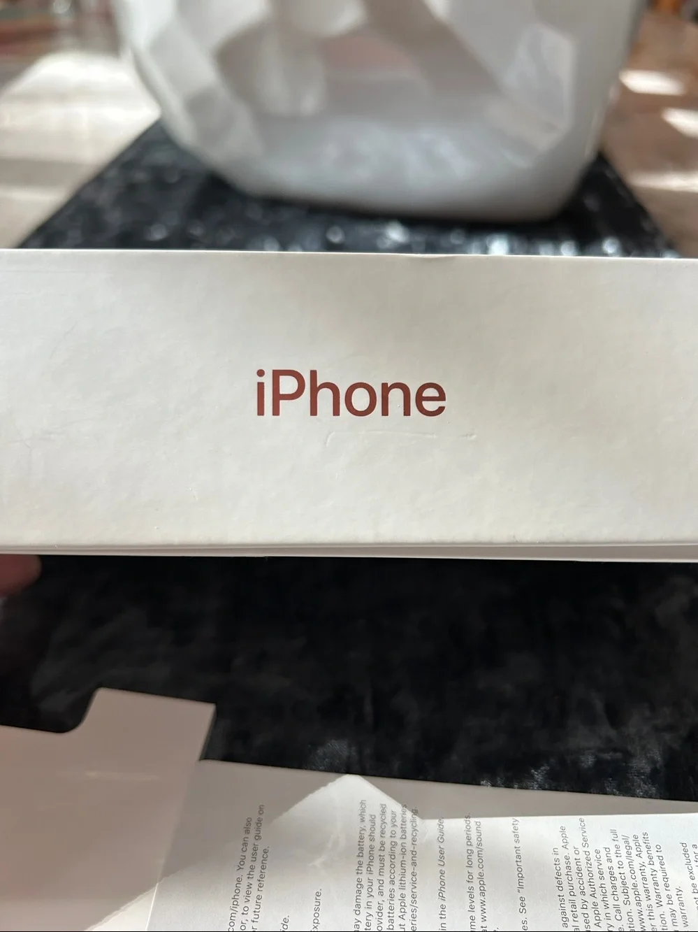 Apple iPhone Xr White Packaging Inserts - Empty Box ONLY- Apple iPhone EMPTY BOX